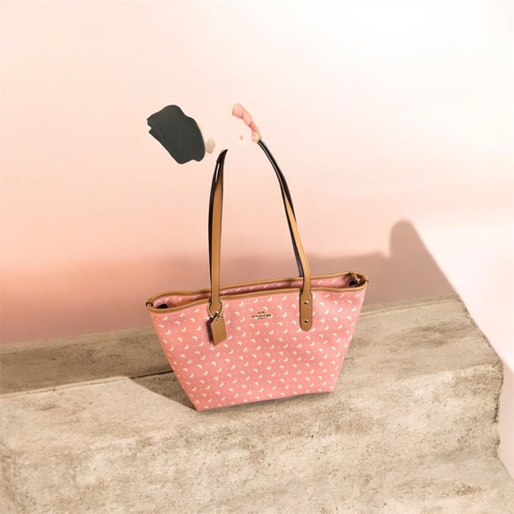 Coach Pink Tote Bag - Picture 5 of 5